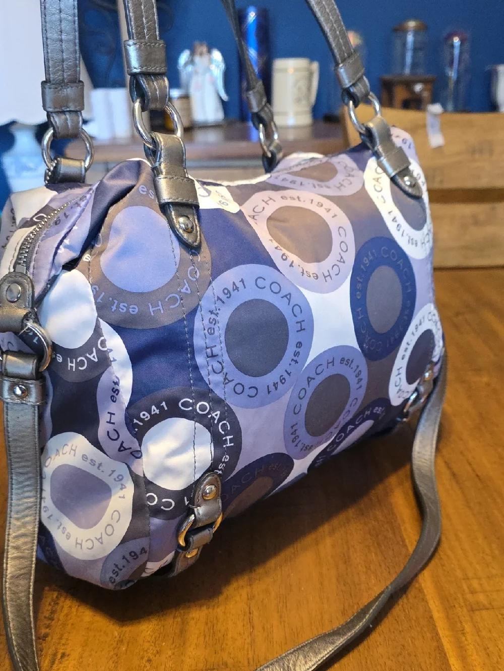 Coach Snaphead Print Sateen Alexandra Satchel